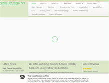 Tablet Screenshot of parkersfarmholidays.co.uk